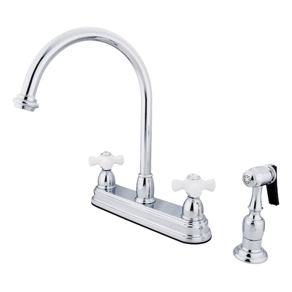 Restoration Centerset Kitchen Faucet, Chrome